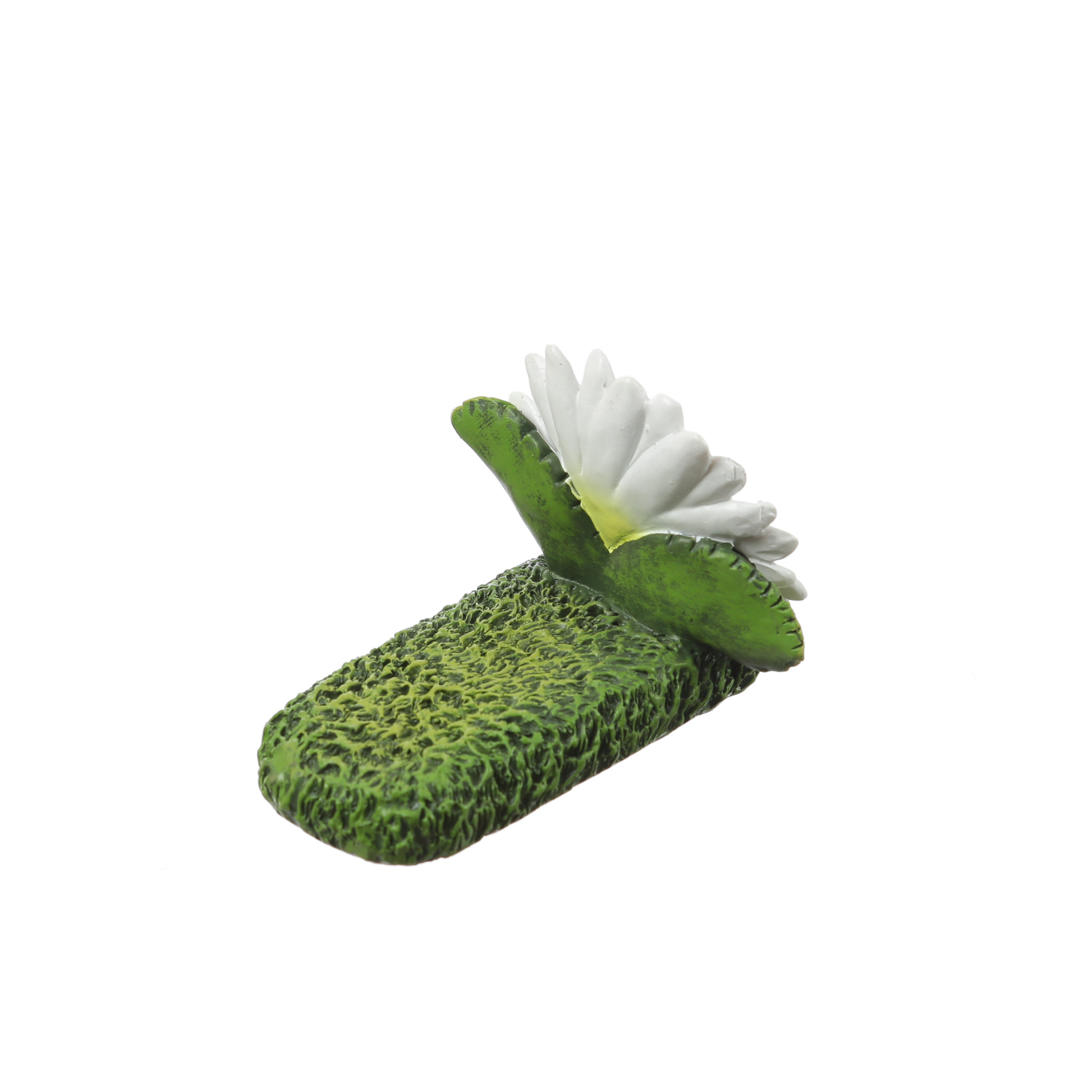 Blumentopffüße weiße Blumen - Pflanzkübel Untersetzer - Kübelfüße - Polyresin - 3er Set