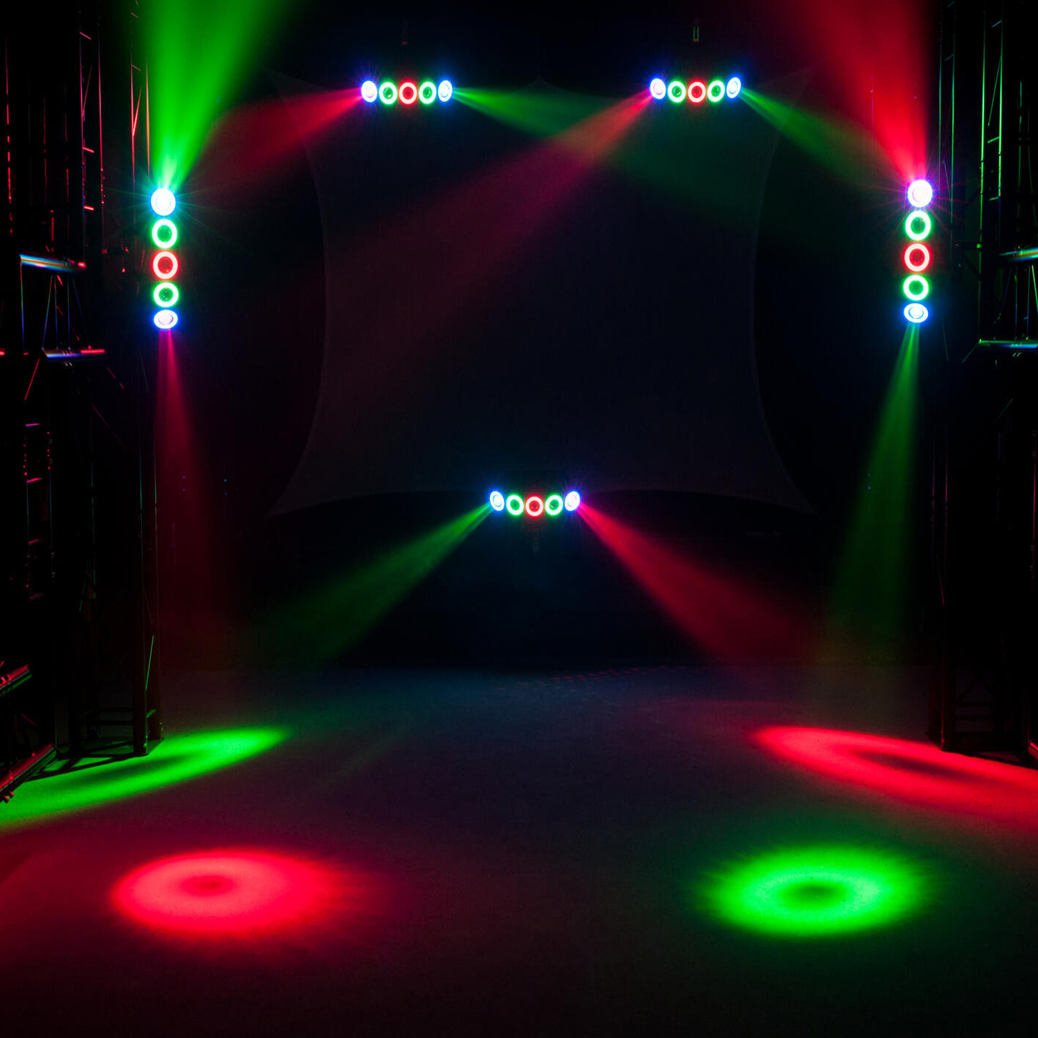 LED Hybrid Strahleneffekt - vollwertiger Party Lichteffekt mit Farben und Strahlen