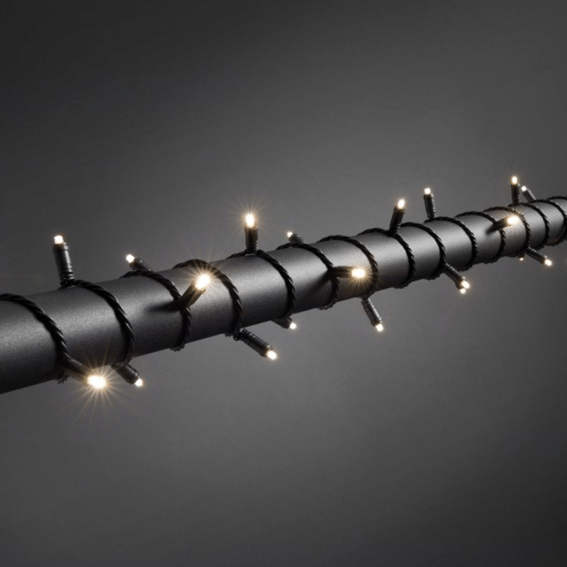 LED Microlichterkette - LED Expert - 3,9m - 40x Warmweiß - Schwarzes Softkabel - Outdoor - Wasserfest