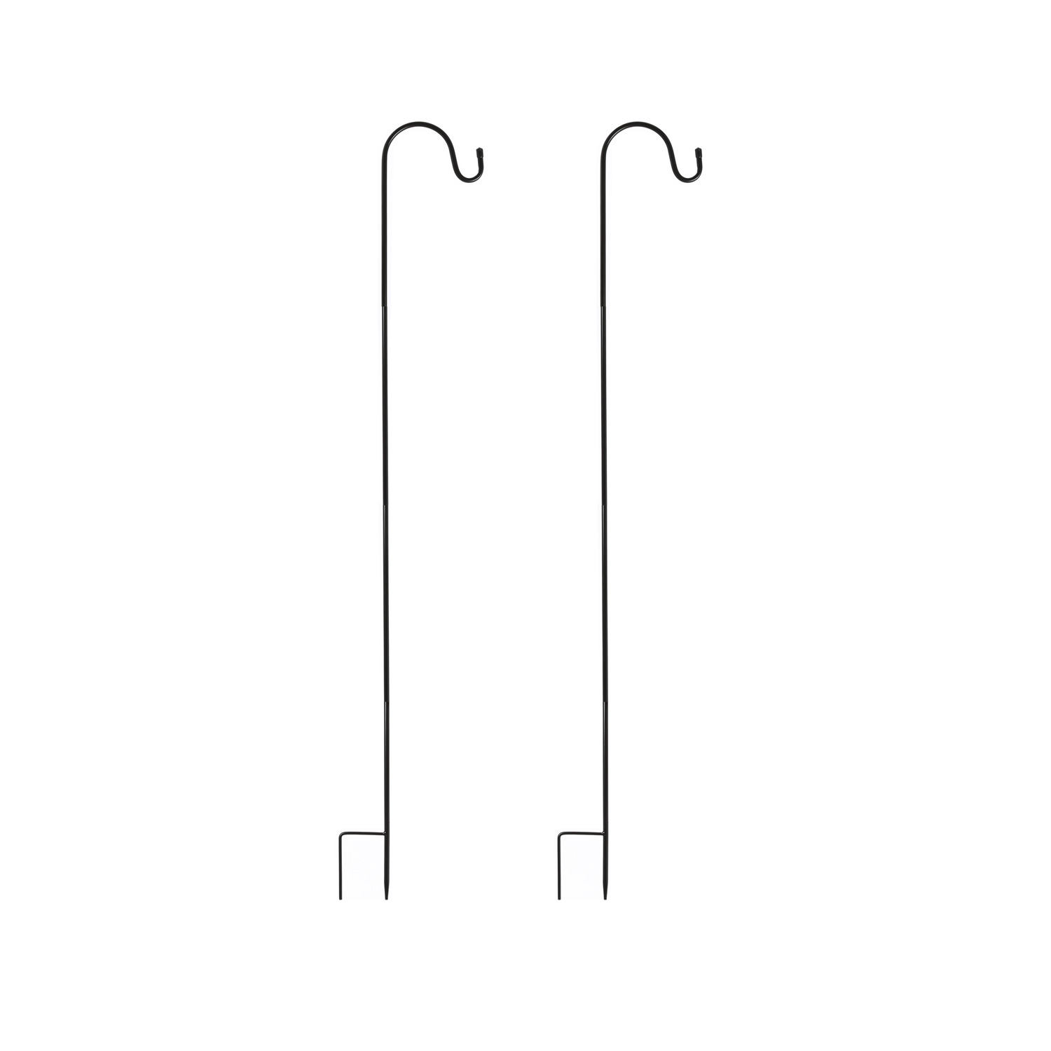 Gartenspieß für Laternen/Leuchten/Gartendeko - Gartenstecker - Schäferhaken - 60-120cm - 2er Set