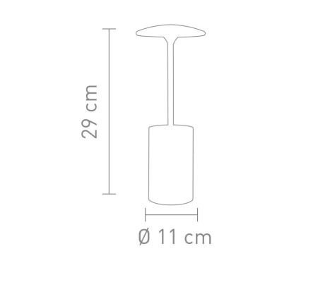 Tischleuchte LED POTT chrom - mit Stifteköcher - Ideal für Büro - 7W, 3000K, 455lm - 29cm