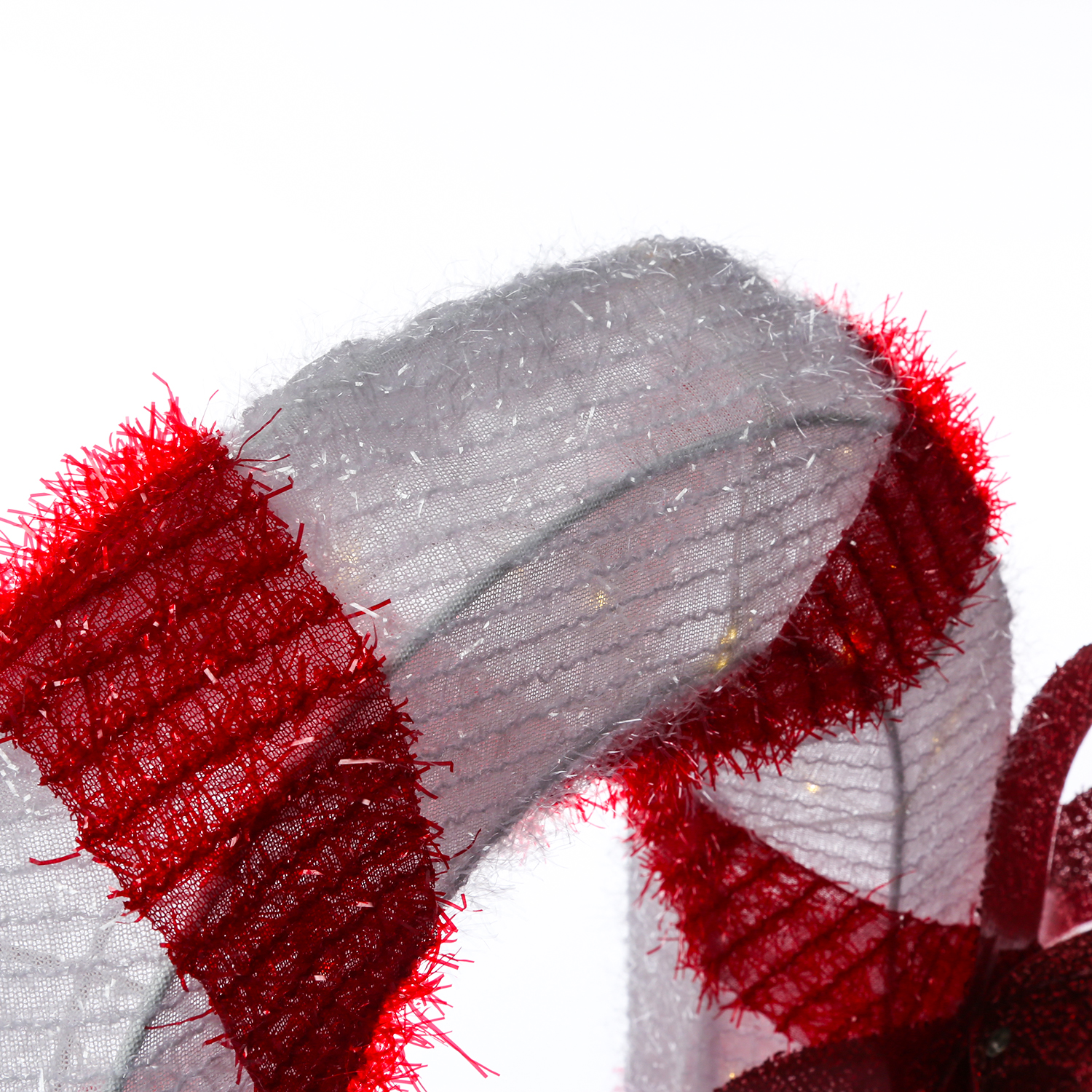 LED Zuckerstange mit Schleife - 78 warmweiße LED - H: 1,5m - Timer - inkl. Trafo - für Außen