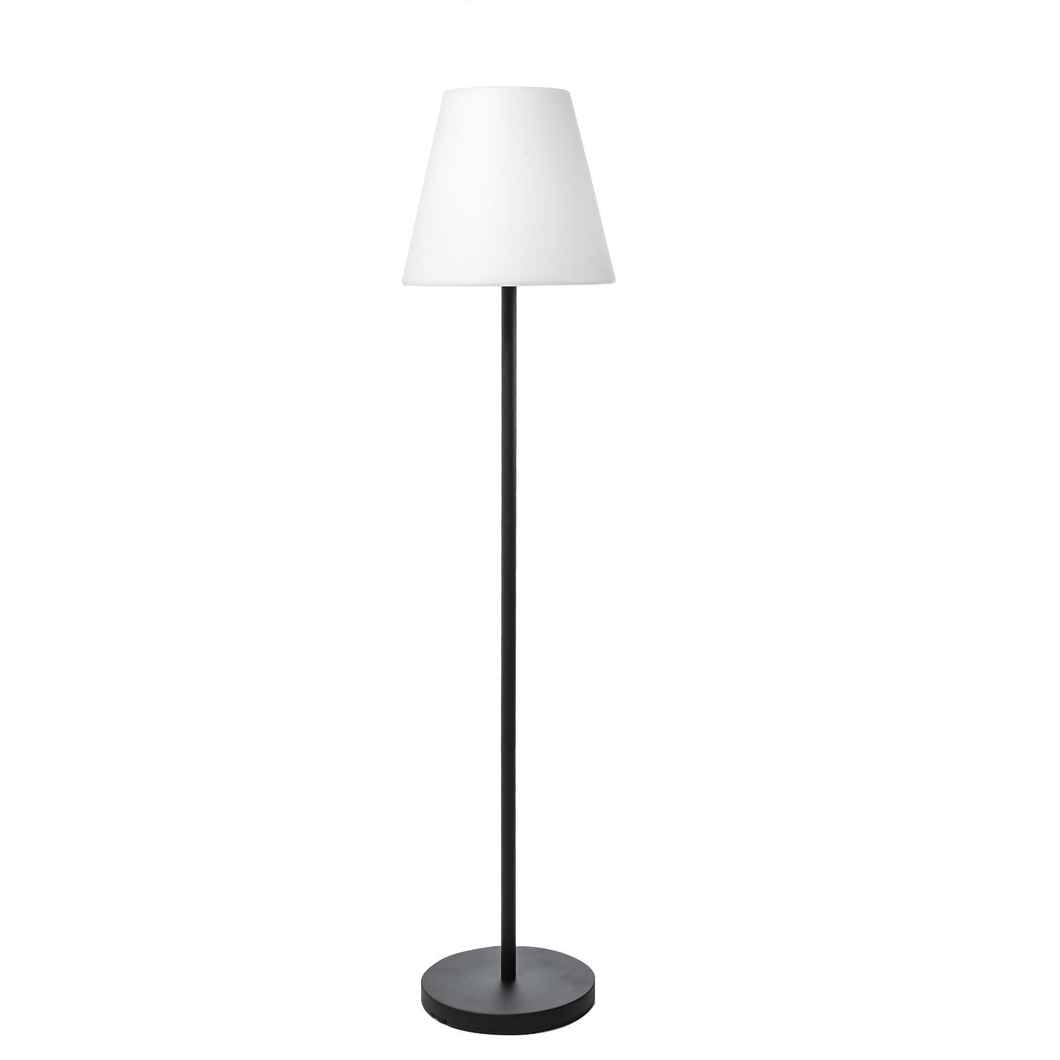 LED Garten Stehlampe - 4 Helligkeitsstufen - 2 Höhen - H: 150cm - wiederaufladbar per USB