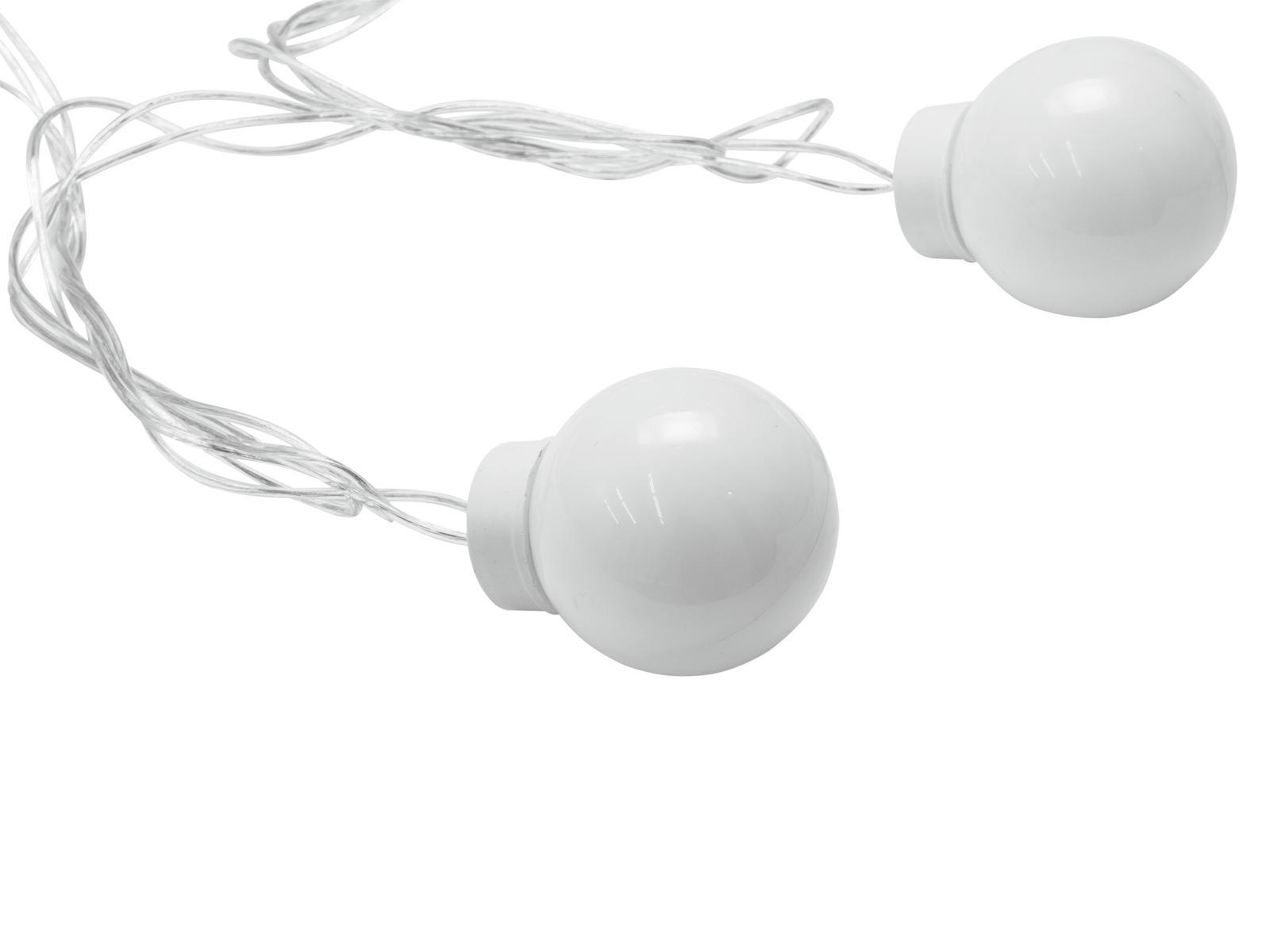 LED Party Balls Lichterkette - 20 Kugeln - 8 Programme - 4 Farbig - 6,90m