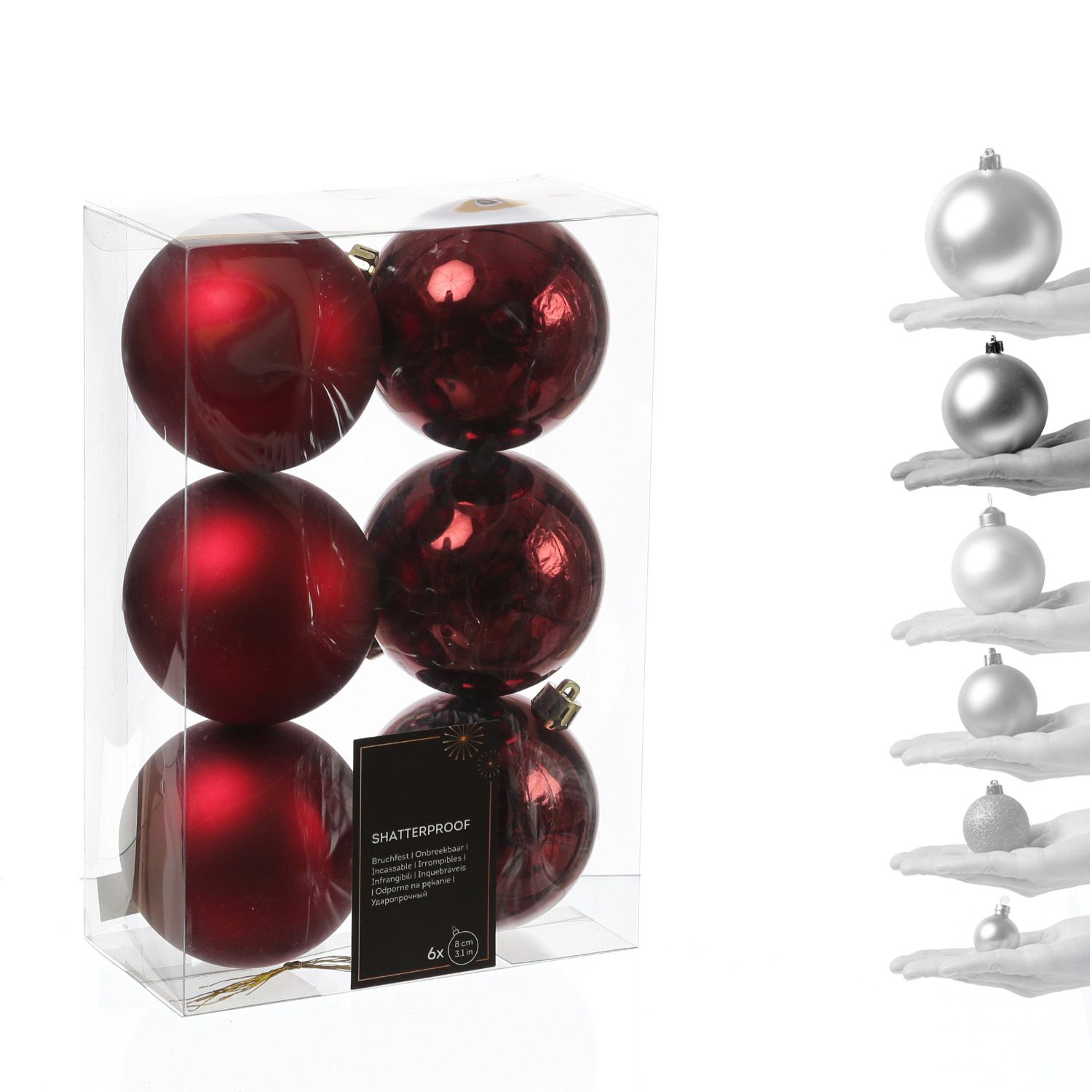 Weie Christbaumkugeln Matt